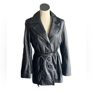 Wilson’s Leather Trench Jacket size Medium